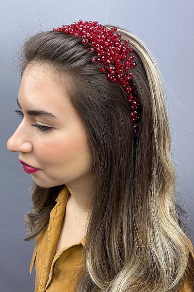 Hayalperest boncuk Accesoriu pentru păr de mireasă cu cristal asiatic