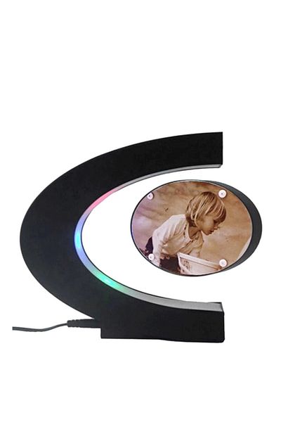 divendi-ro Floating photo frame with RGB illumination, photo frame/ambient light glass - White
