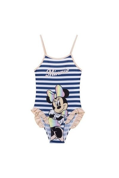 Disney Girls' Swimsuit, Minnie Mouse, Dark Blue, 4 Years