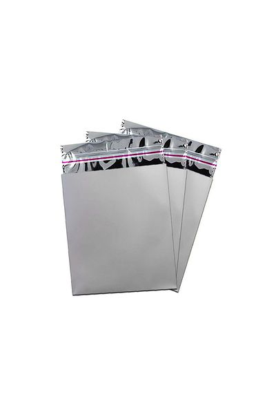 ALPJOY Metallized Bag Luxury 50Pcs 15X25 Silver