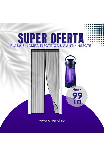 divendi-ro Promotional package: net and UV Anti-Insect Electric Lamp