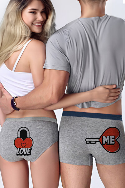 modacix Lenjerie de corp pentru iubit - Love Me Lock Key - Combinație de cado...