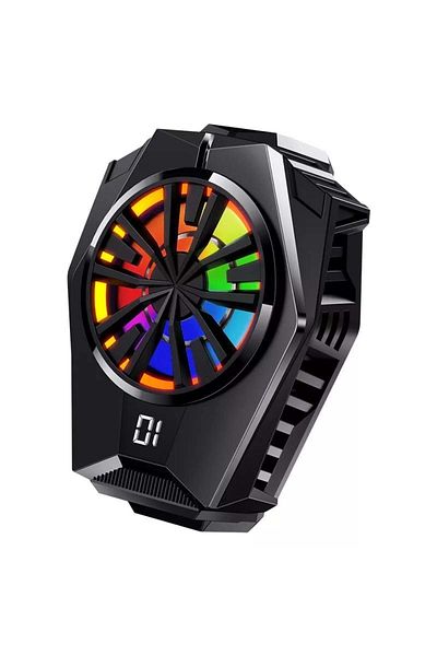 divendi-ro Cooler for Phone Cooler, 7500 rpm, RGB, for Gaming, Silentios