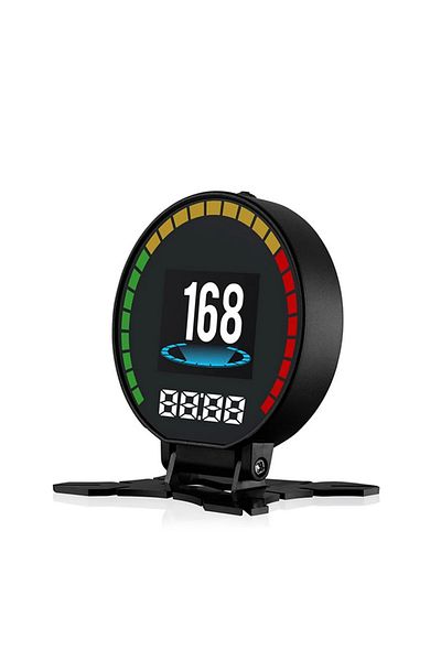 divendi-ro On-board diagnostic and information display on windshield, digital OBD2 HUD, with alarms, black