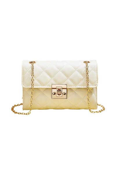 OEM Mini quilted shoulder bag - White