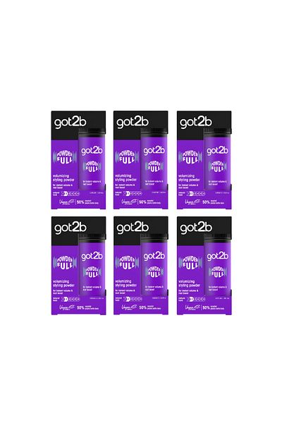 Got2B Set of 6 x Powderful instant volume hair powder, 10 gr