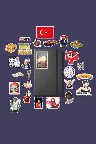 MS Major Selection Turkish Sticker Pack /Bullet Journal Notebook Sticker Agenda Laptop Sticker