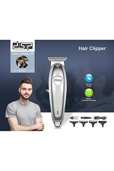 DSP ماكينة حلاقة 90351 احترافية للرجال – شحن سريع، شفرات دقيقة، شاشة رقمية
