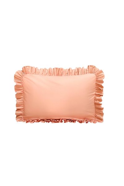 MundoLindo Ruffle Pillow Case Single 50X70 cm 1 Piece 100% Natural Cotton 18 Different Color Options