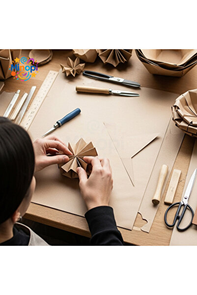 Minopi 1 Pack Kraft Paper 90 Gr Straw Paper 20X30 Pack of 100