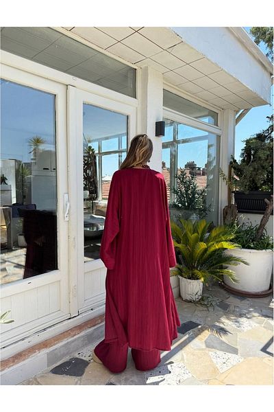 REFİŞ BUTİK VE AKSESUAR Long Slit Kimono Outfit