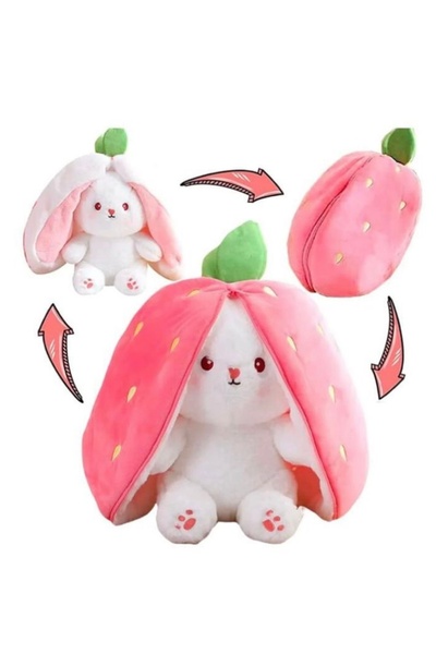 Vefa أرنب الفراولة كبير الحجم 50 سم