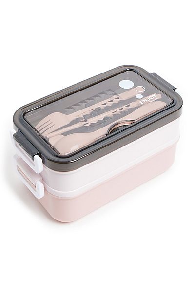 R&B Pink School Lunch Box
