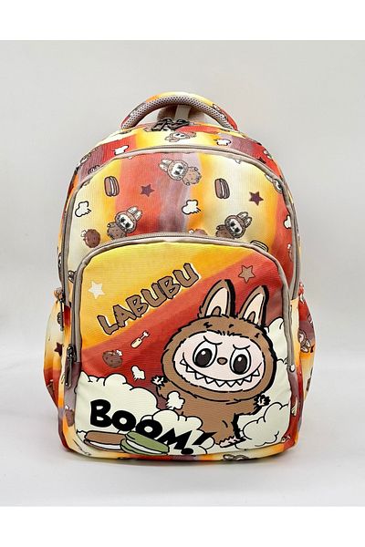 Çınka Bags Character Patterned Orthopedic Back Support Primary School Bag Set with Foil Lunchbox and Pen Holder