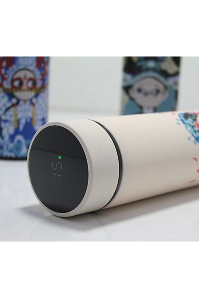 PRATİKOBA Stainless Steel Thermos with Digital Display Alk247