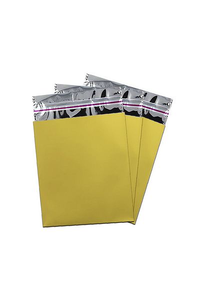ALPJOY Metallized Bag Luxury 50Pcs 35X50 Gold