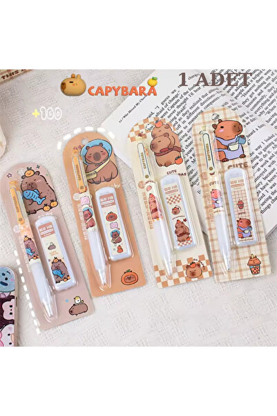 NaSaDAN Capybara Temalı 0.7 Uçlu Kalem + Yedek Uç Hediyeli – Kapibara Sevimli...