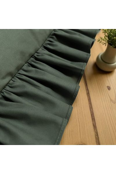 MundoLindo Față de pernă cu volan Single 50x70 cm 1 bucată 100% bumbac natural 18 opțiuni de culoare diferite