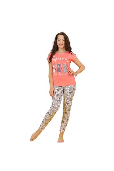Generic Women's Cotton Short Sleeve Pajamas - PJ 936