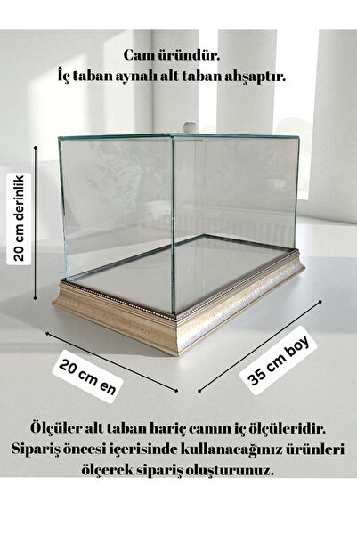 Genel Markalar Gümüş Cam Söz Nişan Çeyiz Bohça Kutusu 35*20*20 Cm Gelin Damat...