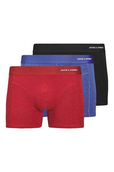 Jack & Jones Ανδρικά μαύρα Jacnyjah Bamboo Trunks 3 Pack Sn Boxer 12281998-Μαύρο