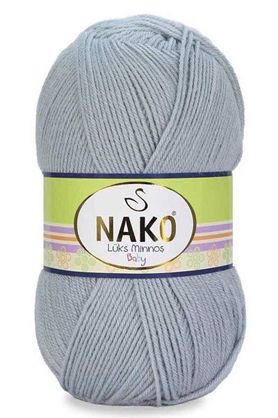 NAKO Luxury Minnoş Hand Knitting Yarn 5378 Gray