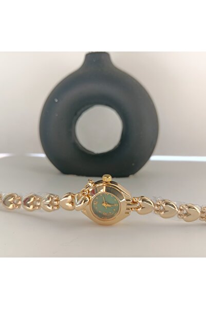 QUARTZ Luxury Women's Wristwatch, Heart Watch, Women's Watch, Gold Watch