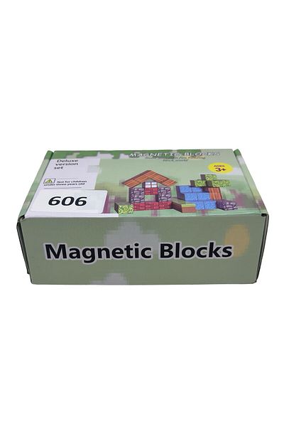 JPT Set Cuburi Magnetice Blocks 606 - 80 cuburi inspirate de Minecraft Cazemata Perfecta