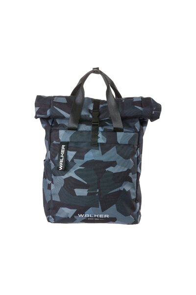 walker Rucsac Classic Roll Top Blue Camo, by Schneiders, 29 x 40 x 15 cm, 20-...