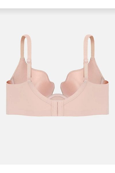murays Charm lingerie women's lace up oyster non-padded bra