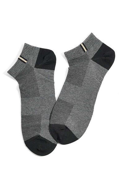 R&B Dark Grey MENS ANKLE SOCKS