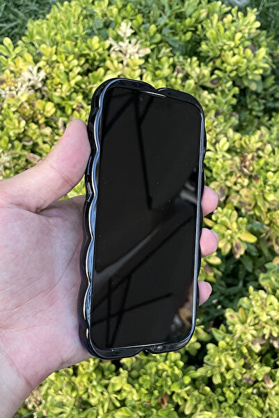 CEPSTOK İphone 13/14 Kılıf Yaprak Desenli Hologramlı Parlak Darbe Önleyici Silikon Kapak