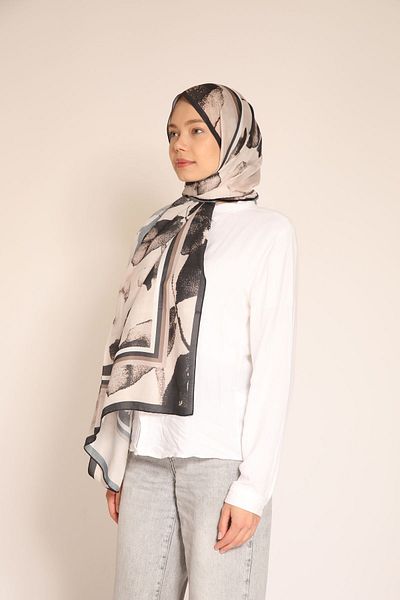 BERCHEM SCARF Color Patterned Soft Shawl |   Modern and Artistic Textured Design