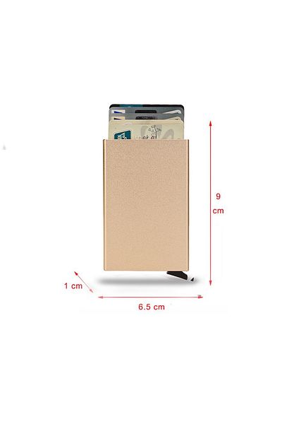 OEM Metal Card Wallet, Gold