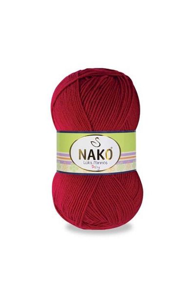 NAKO Luxury Minnoş Hand Knitting Yarn 3641 Karmen Red