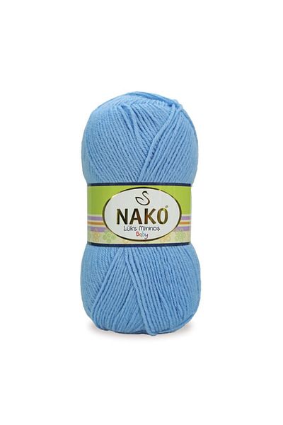 NAKO Luxury Minnoş Hand Knitting Yarn 10512 Blue