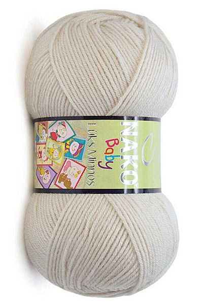 NAKO Luxury Minnoş Hand Knitting Yarn 6690 Light Beige