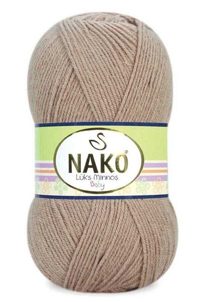 NAKO Luxury Minnoş Hand Knitted Yarn 6942 Kapiçino