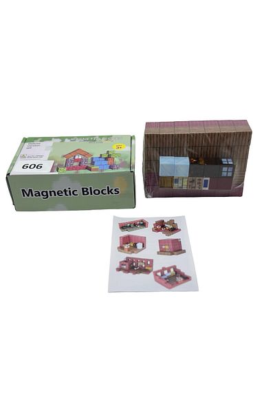 JPT Set Cuburi Magnetice Blocks 606 - 80 cuburi inspirate de Minecraft Cazemata Perfecta