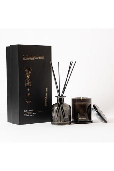 Generic Gift box contain 200ml diffuser and 250g scented candle jar