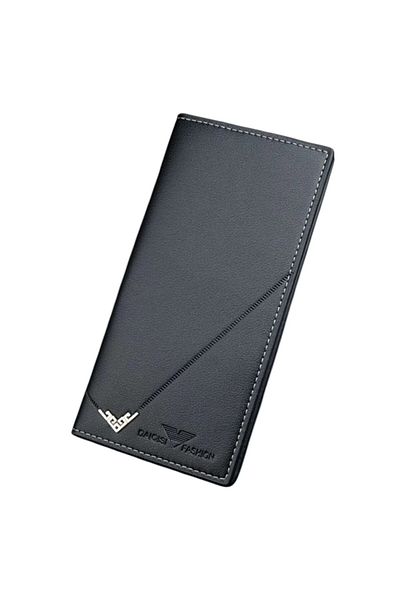 OEM Unisex vertical wallet, bifold, made of PU leather, elegant and practical