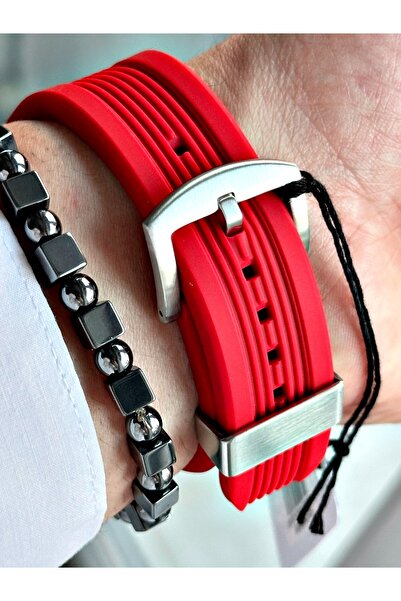 Ferrucci Fonksiyonlu Silikon Kordon Erkek Kol Saati Bileklik Hediyeli Orjinal Tasarım Saat