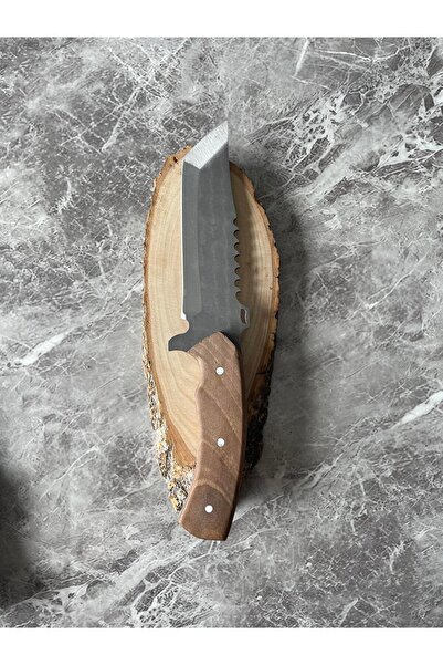 empressnaturalstone Tanto 4034 Çelik Kamp Bıçağı – Ceviz Kabze, 26,5 cm, Kılı...
