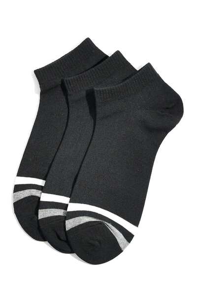 R&B Black MENS ANKLE SOCKS