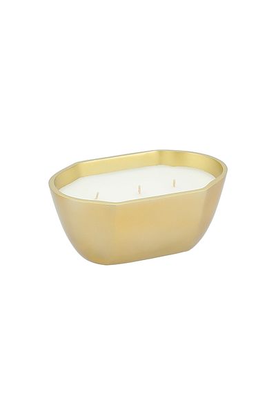 Generic 4 Wicks Wax Candles With Metal Tray - 13*20*9.5 cm
