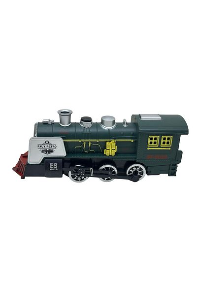 JPT Steam locomotive toy with moving gears, lights and sounds, 18cm