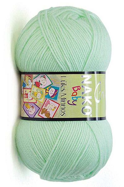 NAKO Luxury Minnoş Hand Knitting Yarn 2587 Nile Green