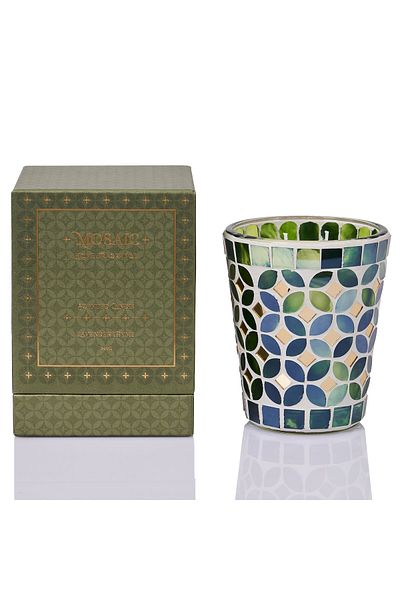 NİCE Candle jar 360g lavender thyme fragrance in green