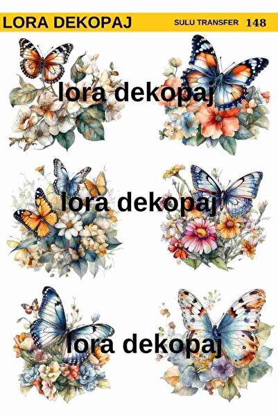 Lora Dekopaj Sulu Transfer Kağıdı - 148 25×35 cm