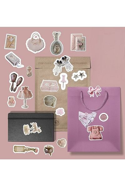 MS Major Selection Coquette V2 Sticker Pack / Bullet Journal Notebook Sticker Agenda Laptop Sticker